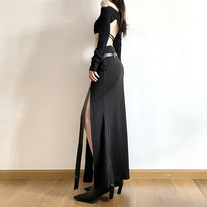 High Street Mermaid Skirt - Y2K Slim Fit Split Design