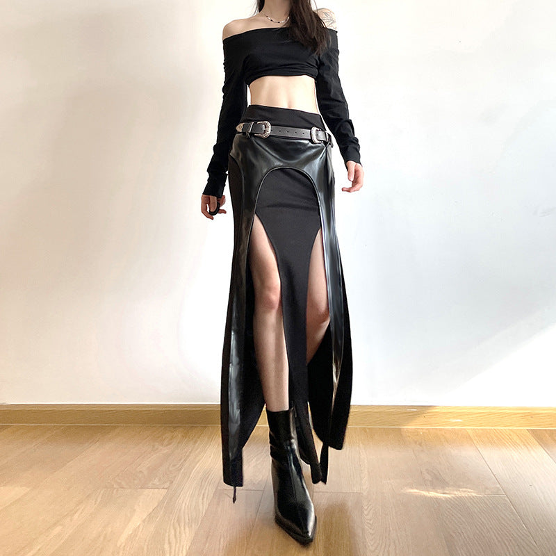High Street Mermaid Skirt - Y2K Slim Fit Split Design