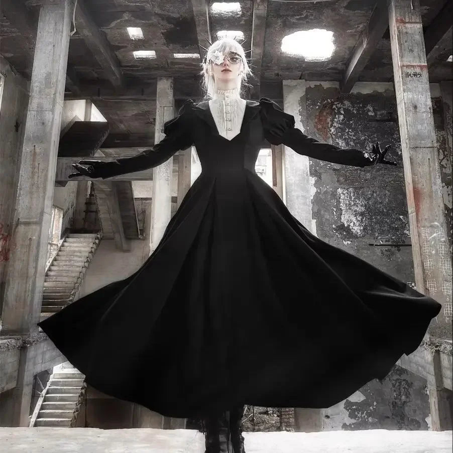 Coalfell Gothic Lolita Dress - Vintage Nun Style
