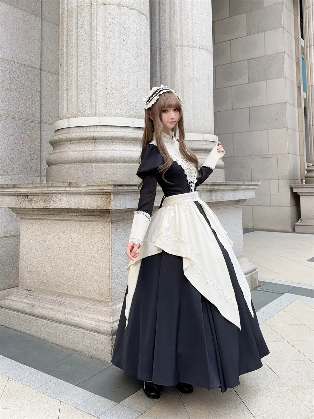 Gothic Lolita Maid Dress - Victorian Lace Cosplay