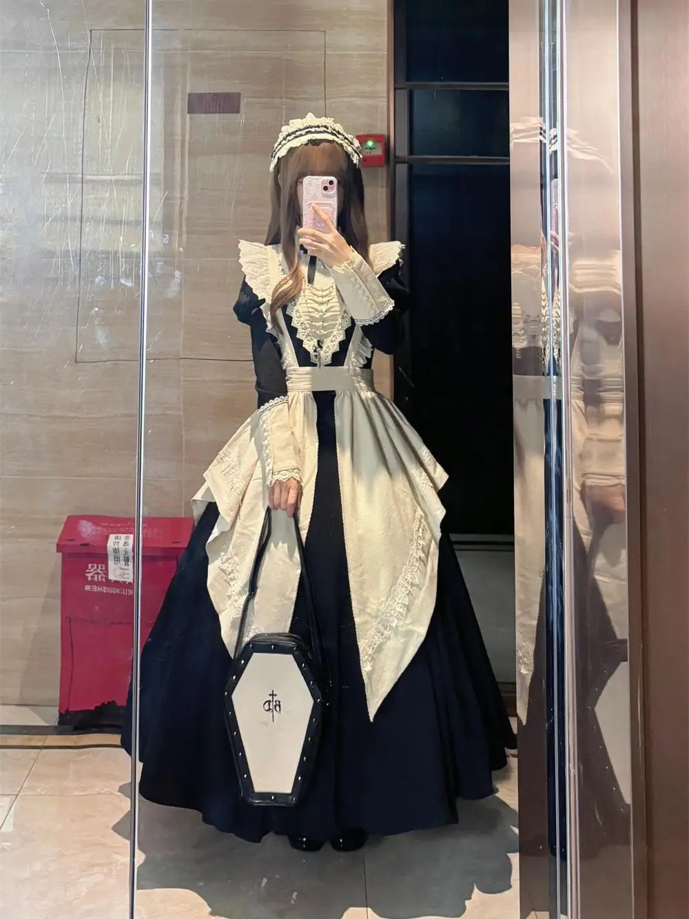Gothic Lolita Maid Dress - Victorian Lace Cosplay
