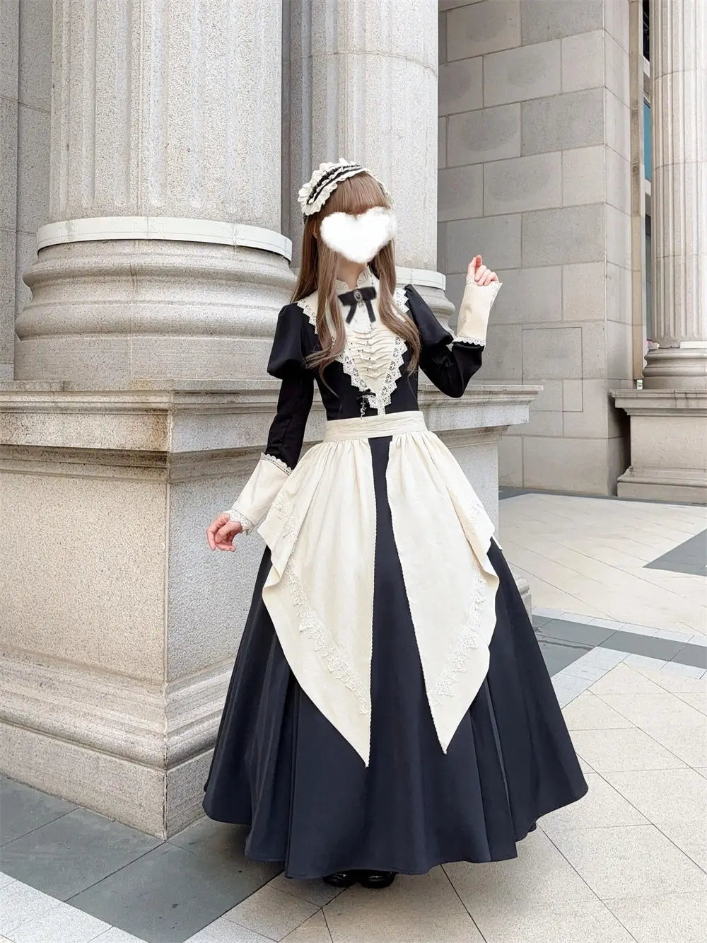 Gothic Lolita Maid Dress - Victorian Lace Cosplay