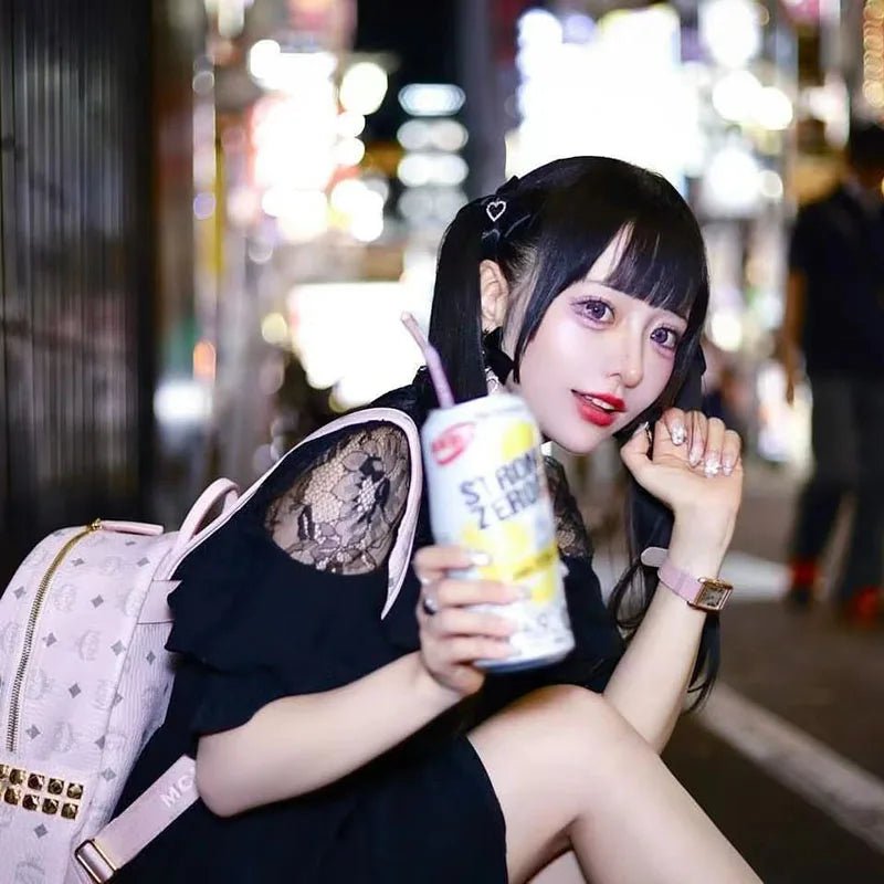 Y2K Kawaii Lolita Mini Dress - Cute Japanese Style