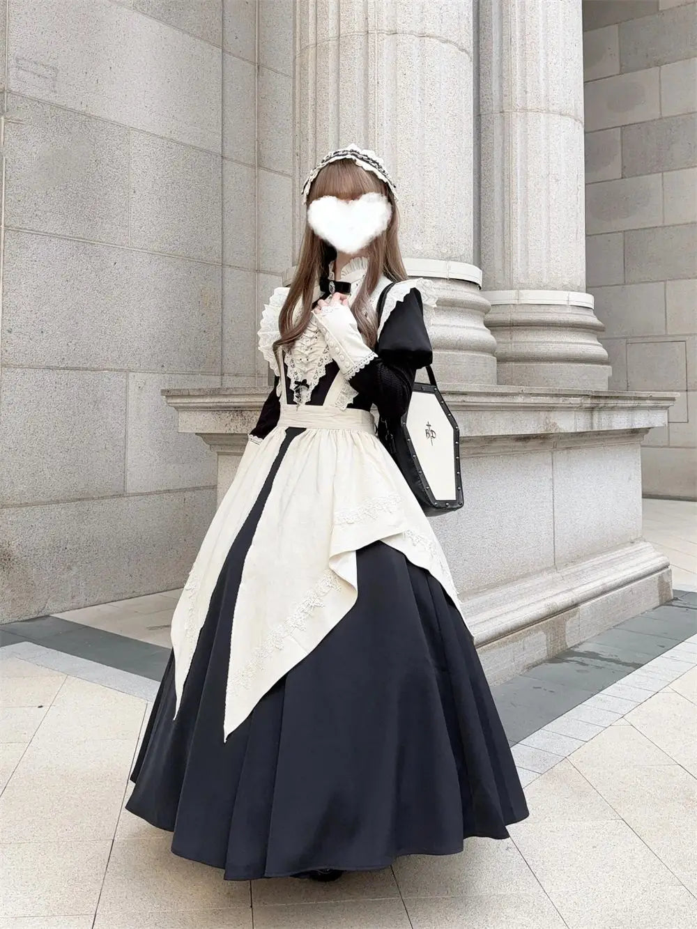 Gothic Lolita Maid Dress - Victorian Lace Cosplay