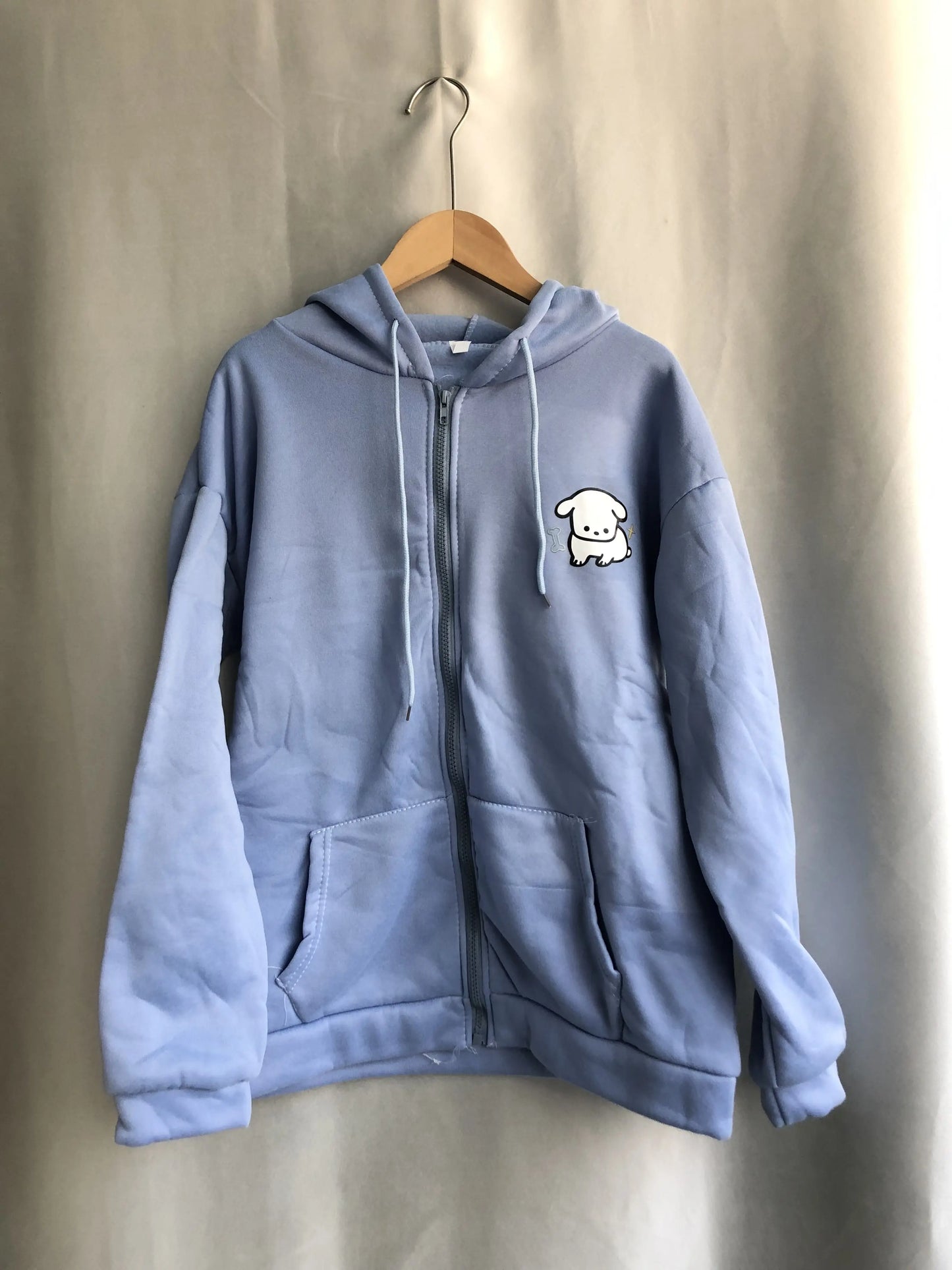Kawaii Star Embroidered Hoodie - Sweet Kpop Style