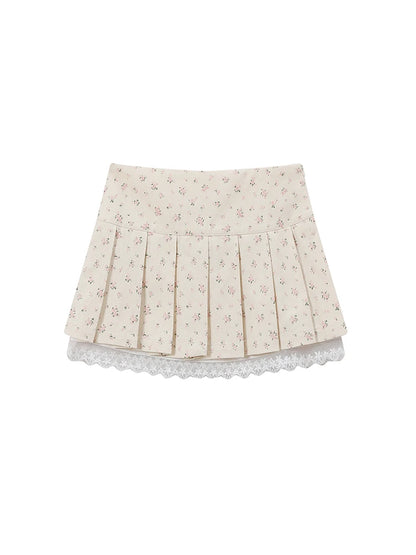 Y2K Ballet Core Lace Mini Skirt - Kawaii Aesthetic